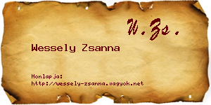 Wessely Zsanna névjegykártya